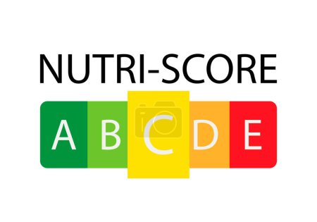 Téléchargez les illustrations : Score C sur l'étiquette du score nutritionnel ou le score nutri. - en licence libre de droit
