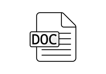 Doc document texte icône noire.
