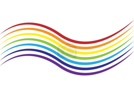 Drapeau arc-en-ciel LGBTIQ fait de traces.