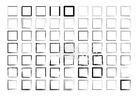 Square icon sheet with black brush path
