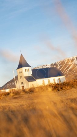 Foto de Paisaje de iceland en invierno, iglesia, iglesia icelandic - Imagen libre de derechos