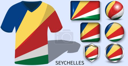 Colección Bandera de Seychelles, Camisetas de fútbol de Seychelles