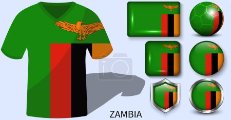 Sambia Flaggenkollektion, Fußballtrikots von Sambia