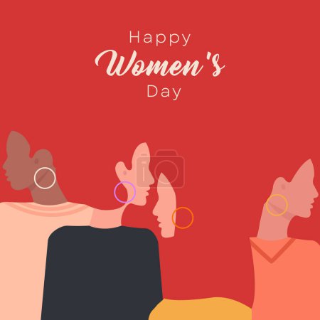 Happy Women's Day Illustration