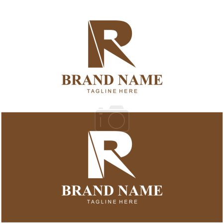 Lettre initiale R Vecteur de conception de logo
