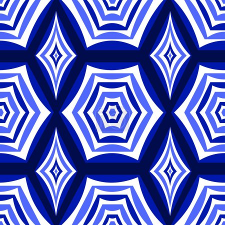 beautiful geometric repeat pattern. It is a vector image with geometric elements. It is an art design. used for clothing background wallpaper pattern wrapping Batik fabric illustration.