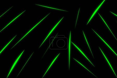 Téléchargez les photos : Un fond noir avec des lasers verts. Fond noir avec des lumières vertes. - en image libre de droit