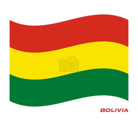 Téléchargez les photos : Drapeau de la Bolivie, drapeau de la Bolivie, drapeau national de la Bolivie. Drapeau ondulé de Bolivie. - en image libre de droit