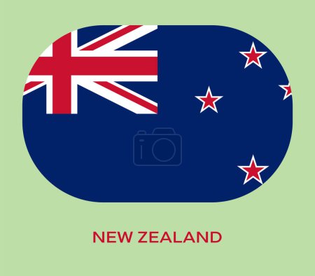 Foto de Bandera de Nueva Zelanda, Bandera de Nueva Zelanda, Bandera de Nueva Zelanda. button style bandera de Nueva Zelanda. - Imagen libre de derechos