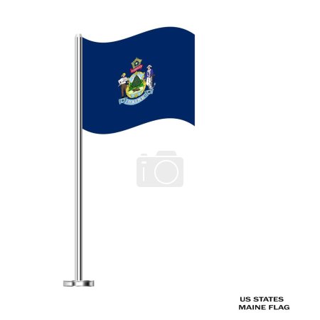 Téléchargez les photos : Drapeau du Maine, Drapeau du Maine, États-Unis d'Amérique Drapeau du Maine Illustration, États-Unis d'Amérique, Tableau drapeau du Maine, Drapeau du Maine, États-Unis d'Amérique Drapeau du Maine Illustration, États-Unis d'Amérique, Tableau drapeau du Maine. - en image libre de droit