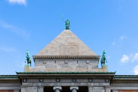 Photo for The central part of the city of CopenhagenNy Carlsberg Glyptotek. Roof with antique sculptures. - Royalty Free Image