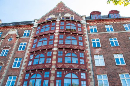 Téléchargez les photos : Copenhague Danemark façades colorées de vieilles maisons Christianshavn canal. Photo de haute qualité - en image libre de droit