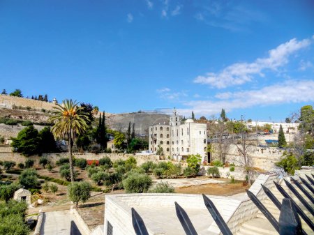 Téléchargez les photos : Vue panoramique sur la vieille ville de Jérusalem. Photo de haute qualité - en image libre de droit