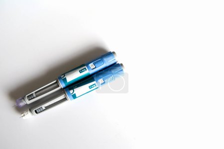 Photo for Ozempic Insulin injection pen for diabetics and weight loss. - Royalty Free Image