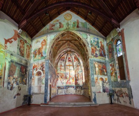 Photo for Church of Saint Antonio Abate - Frescoes by Pellegrino da San Daniele from the 15th century - San Daniele del Friuli, Friuli Venezia Giulia, Italy - Royalty Free Image
