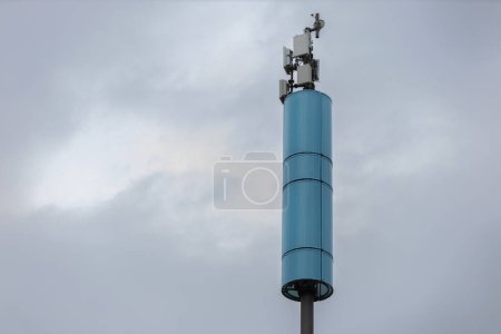 Photo for Telecommunication antennas Tower for Radio, TV, Broadcasting, GSM - Royalty Free Image