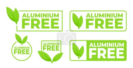 Green Aluminum Free labels for products that promote health and the environment