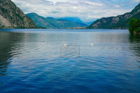 Como Lake in Lecco, Italy. 