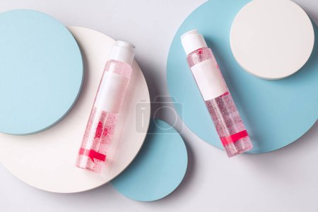 Photo for Cosmetic products in bottles, studio shot - Royalty Free Image