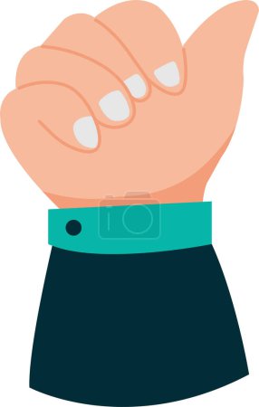 Illustration for A hand with a thumbs up gesture - Royalty Free Image