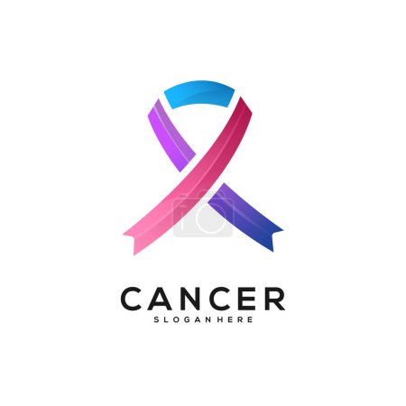 Illustration for Cancer logo colorful gradient - Royalty Free Image