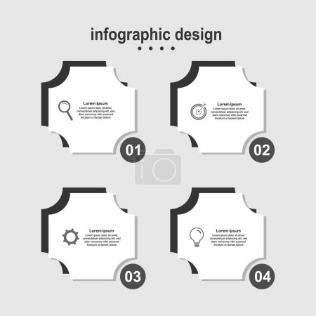 Illustration for Infographic design modern design business - Royalty Free Image