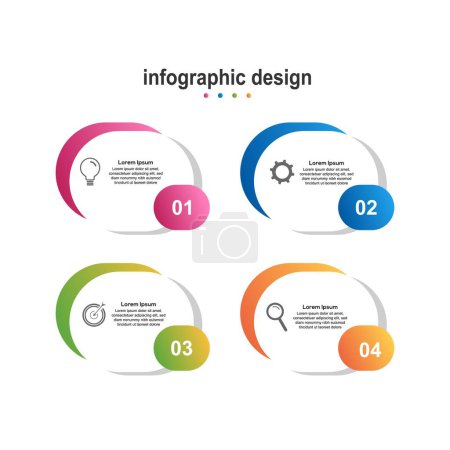 Illustration for Infographic design business design modern - Royalty Free Image