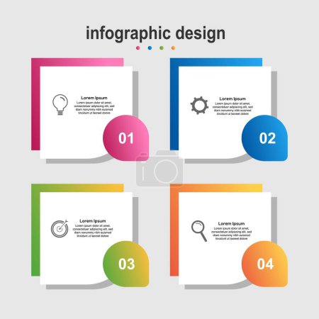 Ilustración de Diseño infográfico diseño empresarial sencillo - Imagen libre de derechos