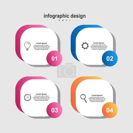 Téléchargez les illustrations : Infographie design business design meilleur - en licence libre de droit