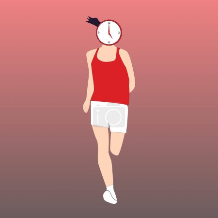 I have created a female character who is running
