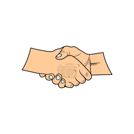 two hands shaking hands vector illustration, haking hands is disgusting vector, bersalaman vektor, dua orang saling bersalaman vektor