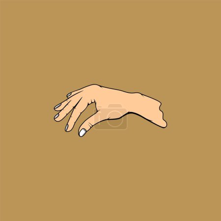 hand gestures give vector illustration