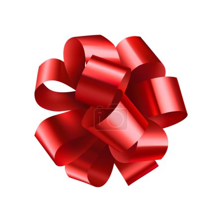 Téléchargez les photos : Vecteur rouge cadeau arc illustration design - en image libre de droit