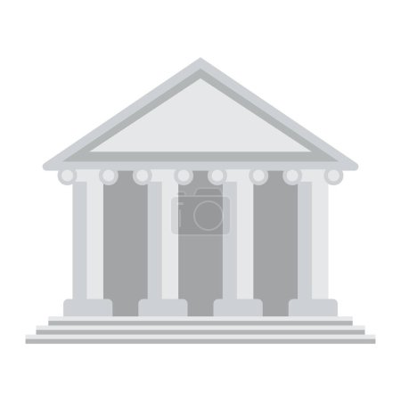 Foto de Vector antiguo icono de construcción de columna vectorial aislado. antigua columna edificio emoji ilustración - Imagen libre de derechos