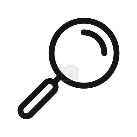Téléchargez les illustrations : Icône de recherche vectorielle loupe recherche trouver icône - en licence libre de droit