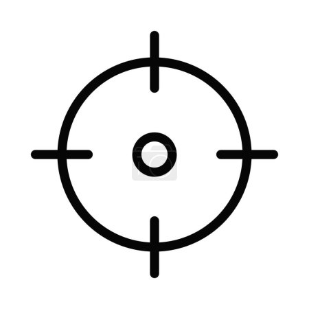 Vector gun target icon vector design on white