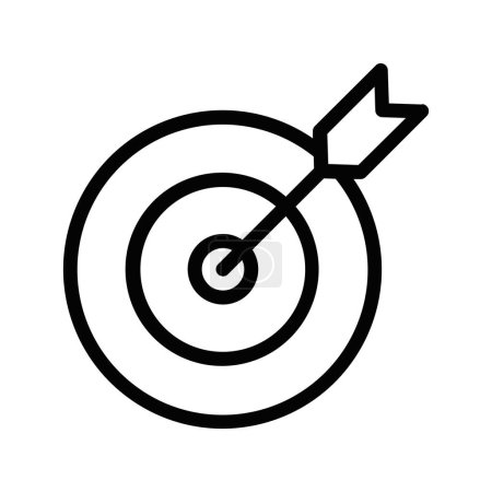 vector illustration of business target icon