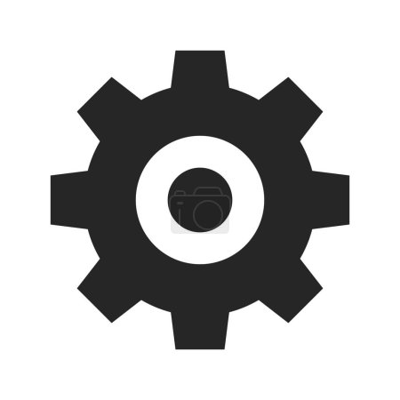 vector illustration of gear doodle icon
