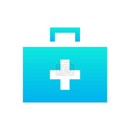 Vector medicine first aid kit vector icon