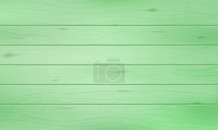 Vector empty green wooden plank background texture