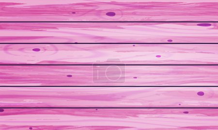 Vector empty pink wooden plank background texture. 3d rendering illustration