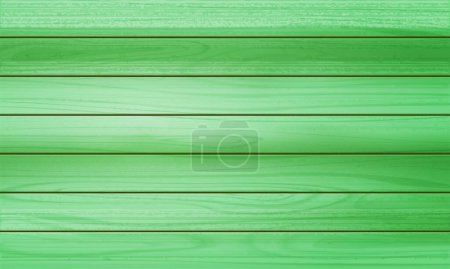 Vector green wood texture of wood wall for background