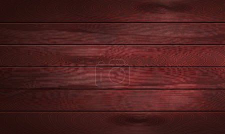 Vector red wooden background.vintage board surface, wooden background