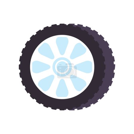 Vector element of the car service. wheel isolated on white background