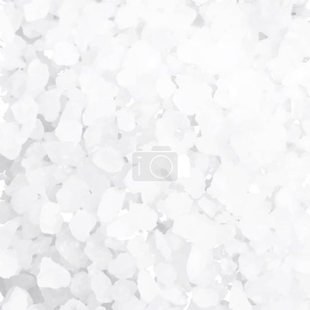 Vektor-Flachlage aus natürlichem Salz-Konzept