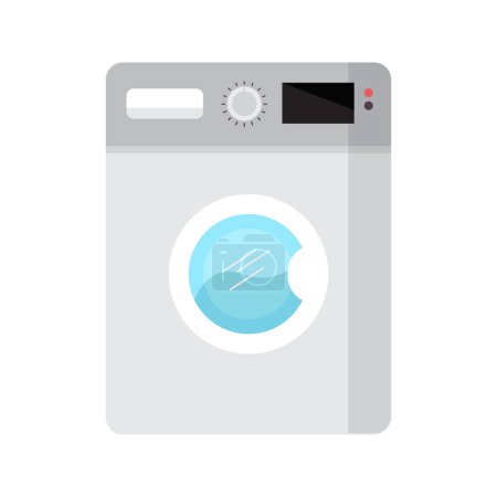 Vector washing machine. flat style. vector, laundary day
