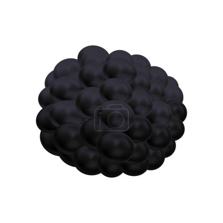 Vector blackberry. sweet fruit. forest berry. 3d icons set. realistic illustration