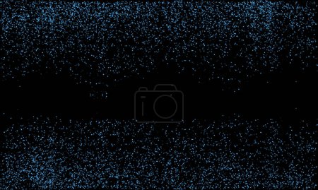 Vector blue shimmer glowing falling particles abstract background