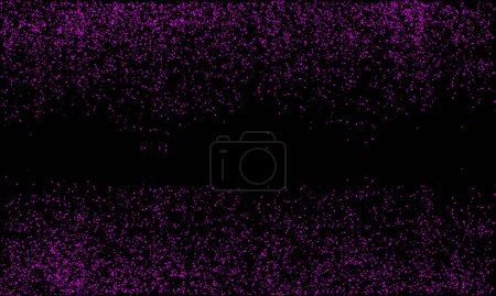 Téléchargez les illustrations : Vecteur violet scintillement brillant particules tombantes fond abstrait - en licence libre de droit