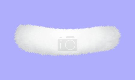 Ilustración de Vector de moda blanco rizado esponjoso forma fondo diseño - Imagen libre de derechos